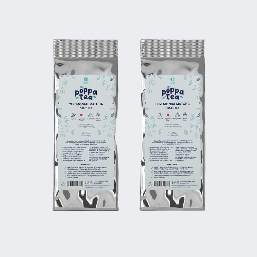 2 x 50g matcha Refill Pouch (100 servings)