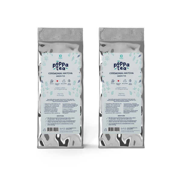 2 x 50g matcha Refill Pouch (100 servings)