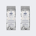 2 x matcha tea with chai refill pouches, total size 100g of matcha in aluminium pouch with poppatea branded labels