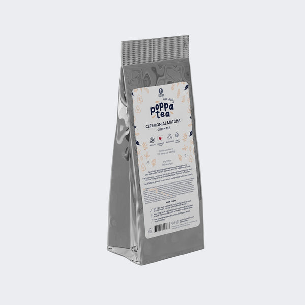 ceremonial chai matcha in a 50g refill pouch