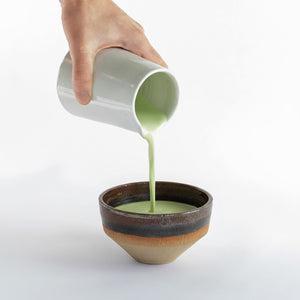 foamy matcha with chai latte