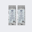 Two refill pouches of poppa tea Ceremonial Matcha - koku edition, shown side by side against a light gray background.