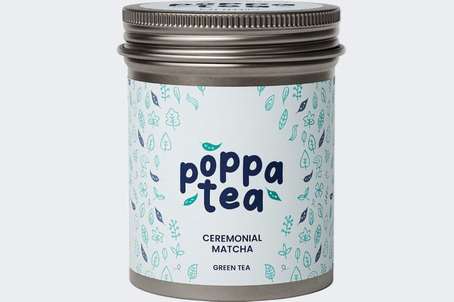 final product of PoppaTea matcha packed at source